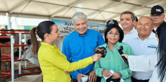 Vicepresidenta estuvo en la inauguración de la Feria Nacional del Cebú