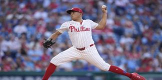 Ranger Suárez continúa invencible con racha de 10 ponches