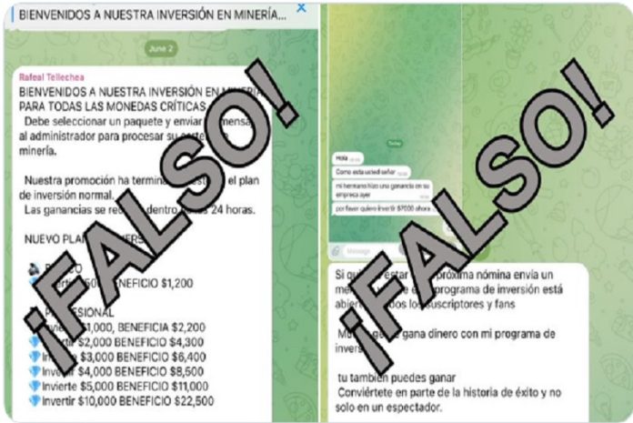 CUENTAS Cuentas falsas en Telegram