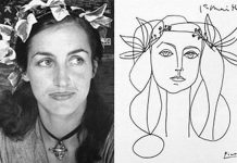 Françoise Gilot-Picasso-dibujo picassiano