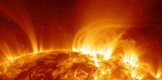 Fuerte erupción solar