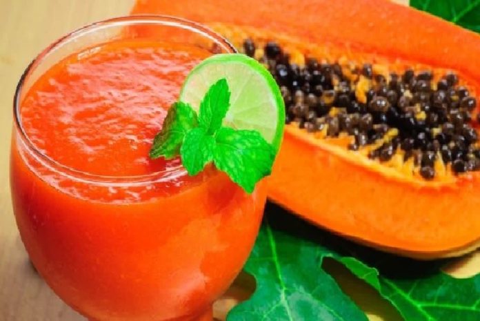 lechoza y linaza Jugo de lechosa con linaza