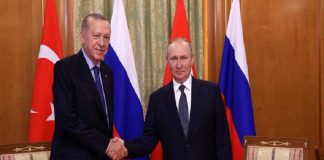 Presidentes de Rusia y Türkiye