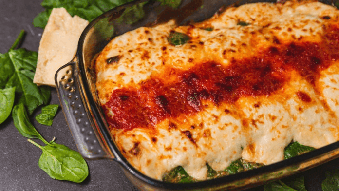 Canelones rellenos de verduras