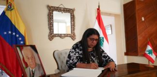 Venezuela expresa condolencias al Líbano