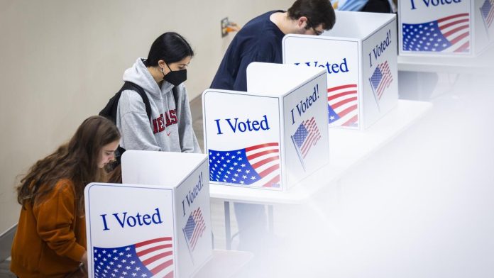votación anticipada - EEUU - Kamala Harris y Donald Trump