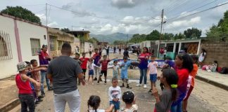 Toma de calle deportiva