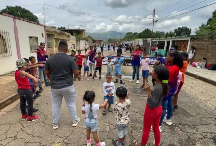 Toma de calle deportiva