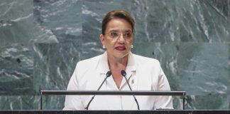 presidenta de honduras - onu