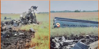 helicóptero de la Fuerza Aérea Colombiana