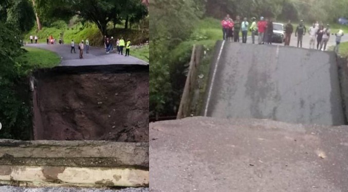 Puente en Portuguesa Colapso del puente