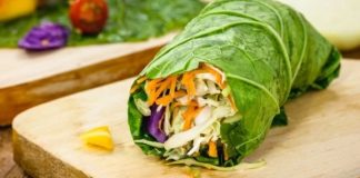 wrap de lechuga y atún