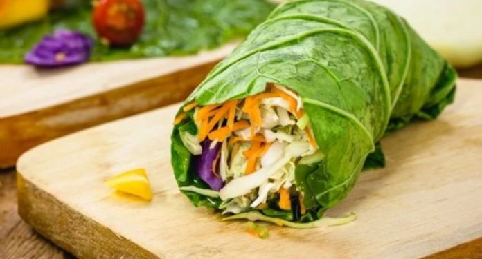 wrap de lechuga y atún