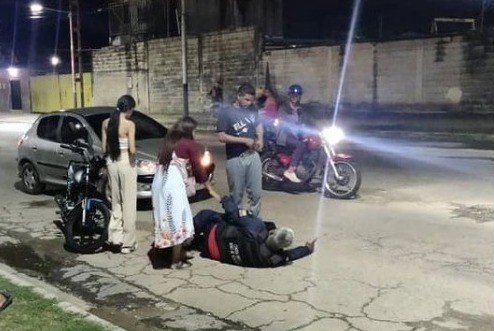 Un policia nacional bolivariano fue arroyado en Carabobo Un funcionario de la PNB