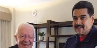 Maduro - Jimmy Carter - condolencias