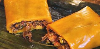 hallaca con cacao de Chuao