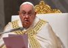 Este es el mensaje del papa Francisco en última misa del año 2024 El papa Francisco