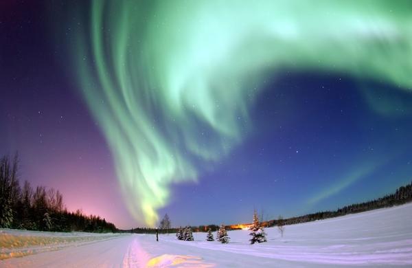 polo norte-aurora boreal