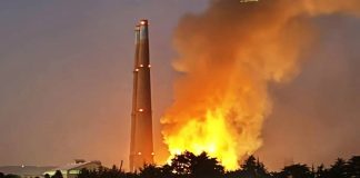 incendio en Planta eléctrica de California