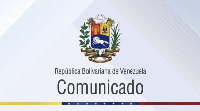 comunicado - Venezuela condena decisión de EEUU