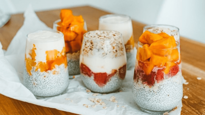 parfait de yogurt y chía