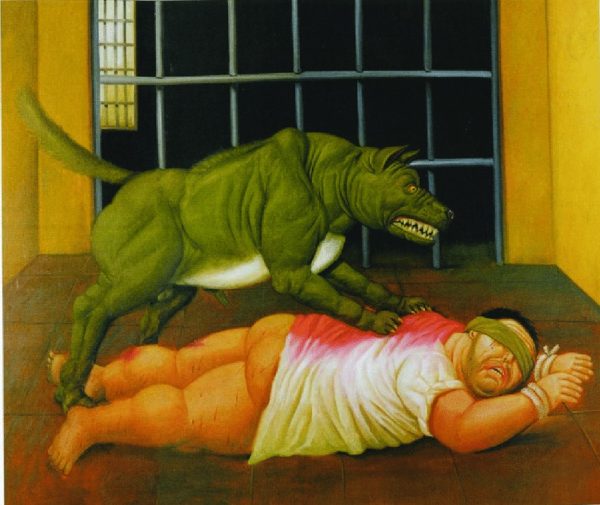 los migrantes venezolanos-obra de arte-Fernando Botero