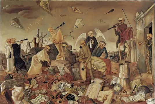los migrantes venezolanos-obra de arte-El triunfo de la muerte-Félix Naussbaum