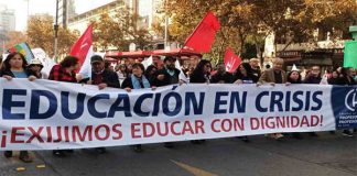 Profesores chilenos en paro