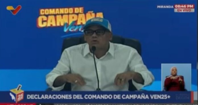 Jorge Rodríguez destacó que aún hay electores ejerciendo su derecho al voto Jorge Rodríguez destacó que aún hay electores ejerciendo su derecho al voto
