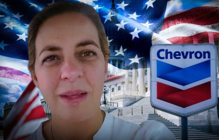 Magalli Meda pide denominar a Chevron como «organización criminal» Magalli Meda pide denominar a Chevron como «organización criminal»