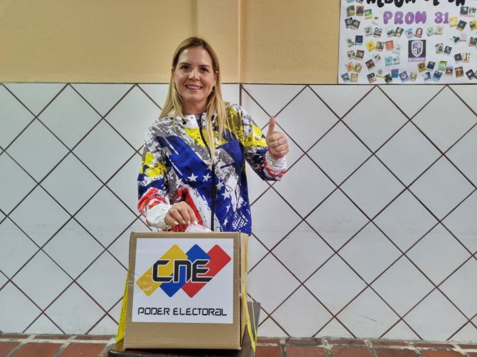 La alcaldesa Mervelis Moreno, destacó la participación activa del pueblo guayense