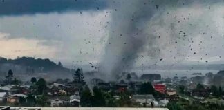Tornado al sur de Chile