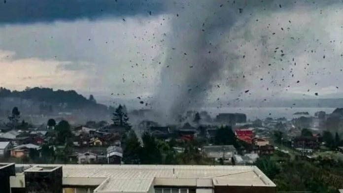 Tornado al sur de Chile