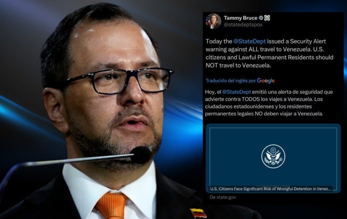 Venezuela emite alerta de viaje a Estados Unidos