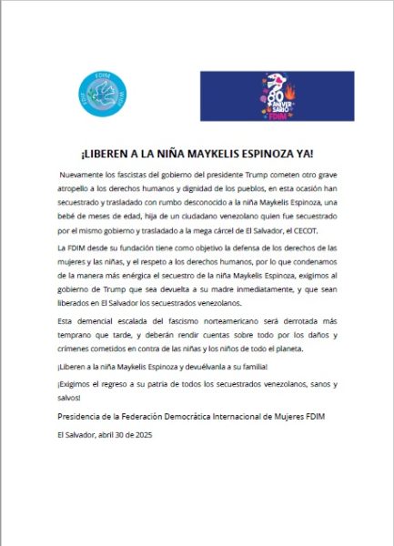 denuncia Maykelis Espinoza