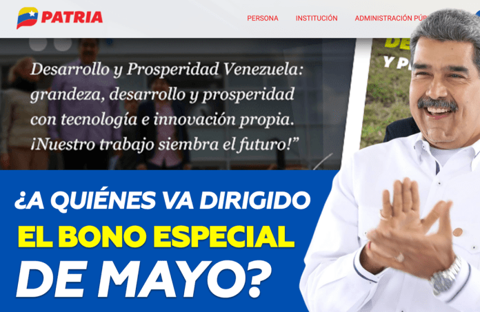 Bono Especial de mayo