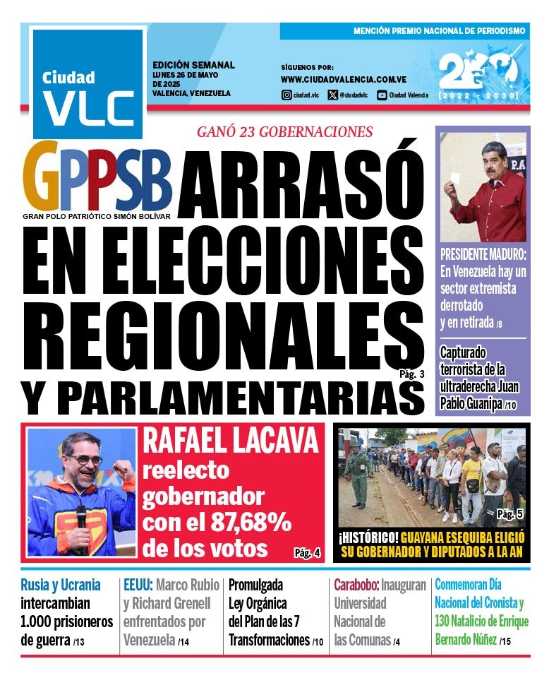 La edición semanal del 26 de mayo