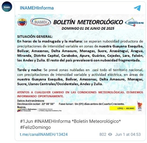 nubosidad productora de precipitaciones