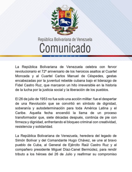 Venezuela celebra