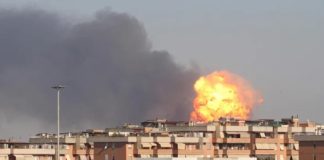 explosión de una gasolinera en Roma