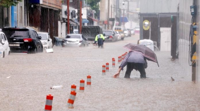 Lluvias torrenciales en Corea del Sur Lluvias torrenciales en Corea del Sur