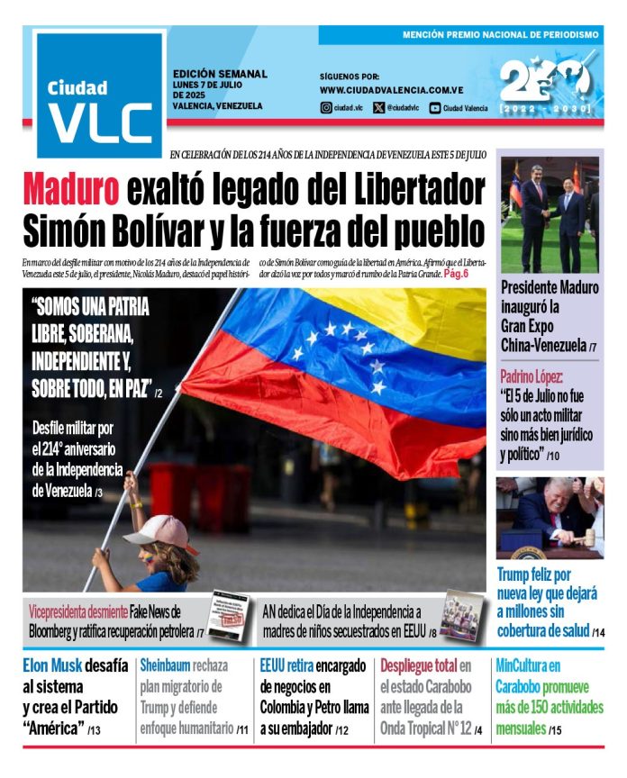 portada La edición semanal del 07 de julio