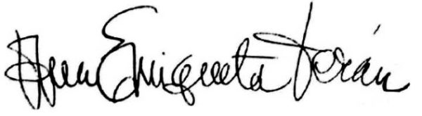 rúbrica Ana Enriqueta Terán