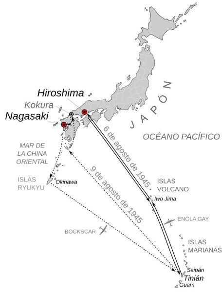 Hiroshima-mapa Japón-little boy