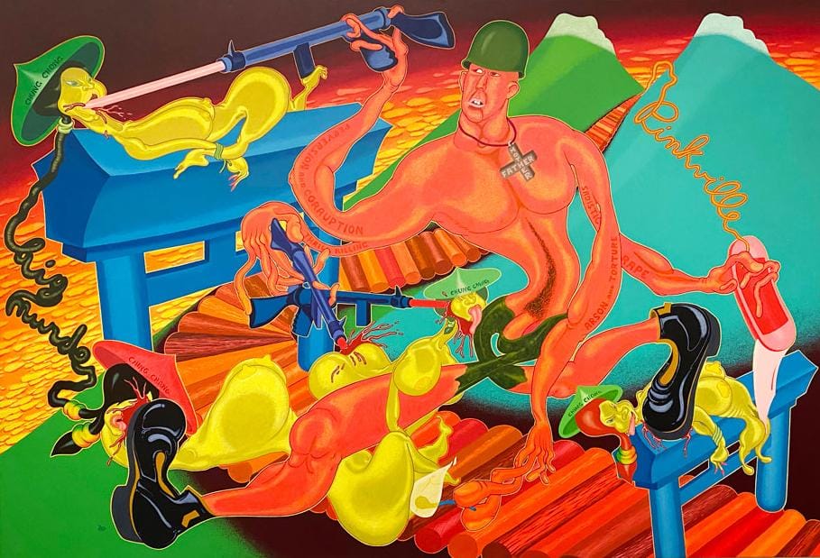 Vietnam-EEUU Pinkville (1970-Peter saul-Vietnam-EEUU