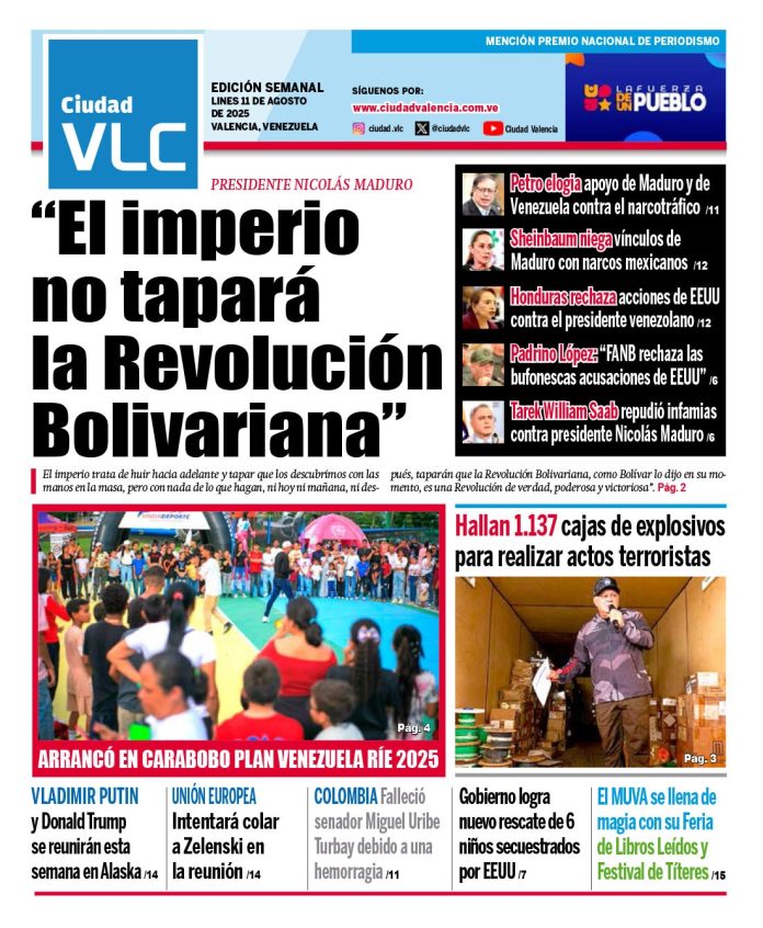 La edición semanal del 11 de agosto