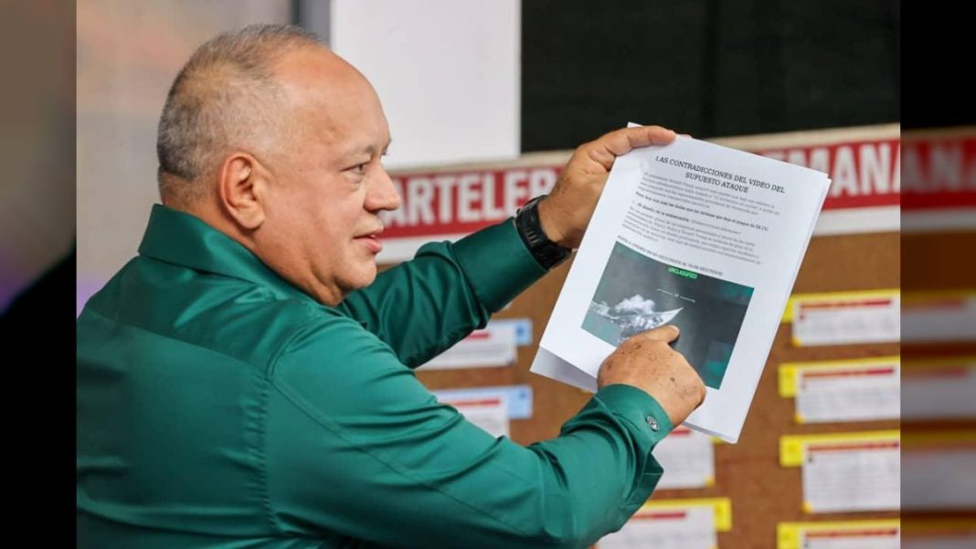 Diosdado Cabello - irregularidades en operación militar de EEUU