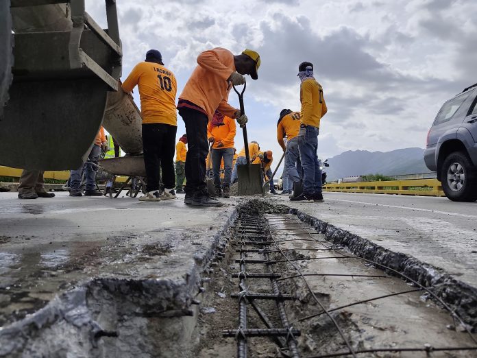 Avanzan trabajos de rehabilitación y mantenimiento en el Viaducto La Cabrera