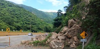 Tramos afectados por fuertes lluvias