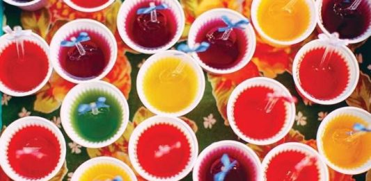 Gelatinas de colores